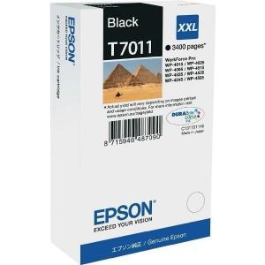 Atramentová náplň Epson T7011 black XXL C13T701140 pre WP4000/WP4500 (3.400 str.) - Plastobal