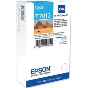 Atramentová náplň Epson T7012 cyan XXL C13T701240 pre WP4000/WP4500 (3.400 str.) - Plastobal