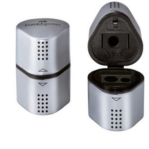 Strúhadlo Faber Castell Grip 2001 strieborné - Plastobal