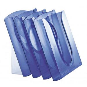 Prezentačná sada so 4 odkladačmi priehľadná modrá 540134 - Plastobal