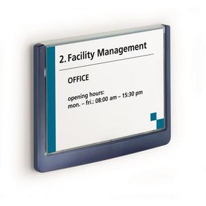 Informačná tabuľka Click Sign 149x105,5 modrá - Plastobal