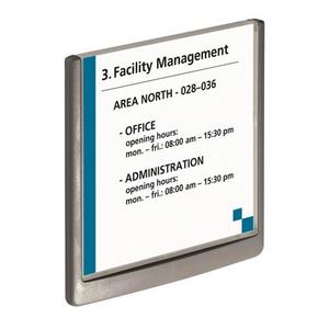 Informačná tabuľka Click Sign 149x148,5 grafitová - Plastobal