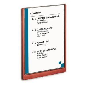 Informačná tabuľka Click Sign 210x297 červená - Plastobal