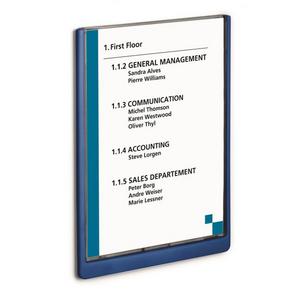 Informačná tabuľka Click Sign 210x297 modrá - Plastobal