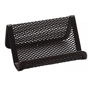 Drôtený stojan na vizitky 95x75x45mm čierny - Plastobal