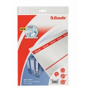 Štítok chrbtový potlačitelný pre chrbát 7,5cm Esselte - Plastobal