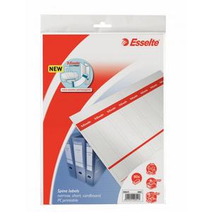 Štítok chrbtový potlačitelný pre chrbát 5cm Esselte - Plastobal