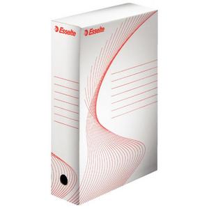 Archívny box Esselte 80mm biely/červený - Plastobal