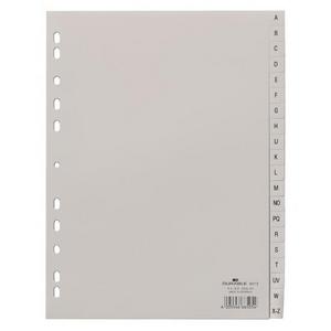 Plastový rozraďovač DURABLE A-Z sivý - Plastobal