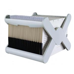 Zásobník na závesné obaly HAN X-CROSS sivý - Plastobal