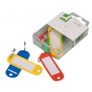 Menovky na kľúče Q-Connect mix farieb 6ks - Plastobal