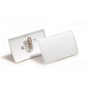 Visačka oblá PP štipec+špendlík DURABLE CLICK FOLD 75x40mm 25ks - Plastobal