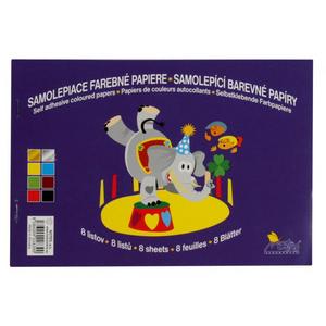 Farebný papier samolepiaci 8-hárkový - Plastobal