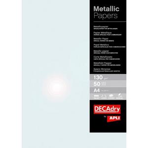 Metalický papier APLI A4 perlová 130g 50 hárkov - Plastobal
