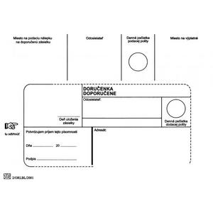 Poštové obálky B6 doručenka,100 ks - Plastobal