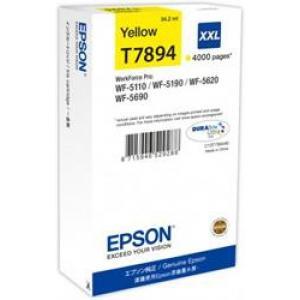 Atramentová náplň Epson C13T789440 yellow XXL pre WF-5620/5690/5190/5000 (4.000 str.) - Plastobal