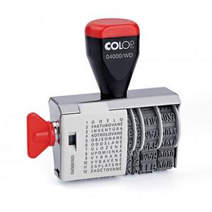 Pečiatka Colop 04000/WD - 12 slov + dátum - Plastobal