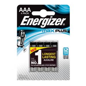 Batéria Energizer Max Plus LR03/4ks mikrotužková - Plastobal