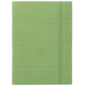 Kartónový obal s gumičkou DONAU zelené káro - Plastobal