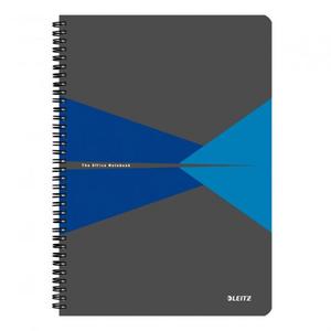 Blok College Leitz Office A4 90 listov linajkový modrý - Plastobal