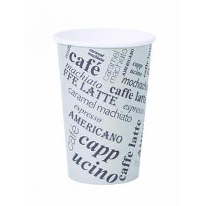 Papierový pohár 0,3l `Coffee to go` s motívom 50ks - Plastobal