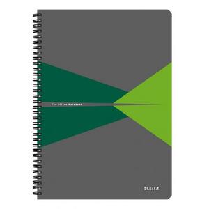 Blok College Leitz Office A5 90 listov linajkový zelený - Plastobal