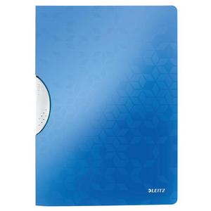 Obal s klipom plastovým Leitz WOW modrý - Plastové obaly s klipom | ***