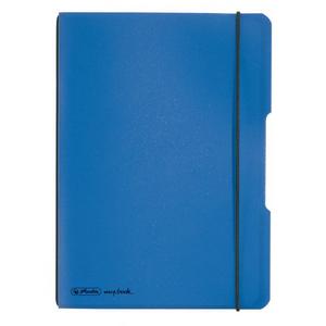 Zošit Herlitz my.book Flex A5 40 listov štvorčekový PP modrý - Zošity s obalom Flex | ***