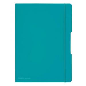 Zošit Herlitz my.book Flex A4 2x40 listov linajkový štvorčekový PP tyrkysový - Plastobal