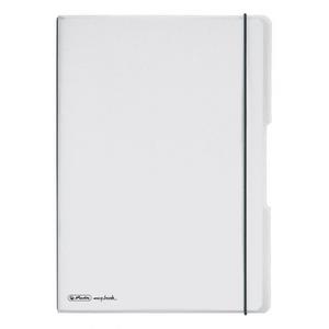 Zošit Herlitz my.book Flex A4 2x40 listov linajkový štvorčekový PP transparentný - Plastobal