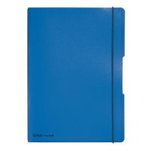 Zošit Herlitz my.book Flex A4 2x40 listov linajkový štvorčekový PP modrý - Plastobal
