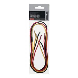 Sada gumičiek Herlitz my.book Flex A5 čierna žltá červená - Plastobal