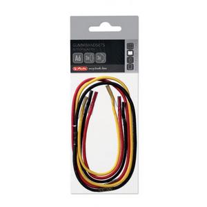 Sada gumičiek Herlitz my.book Flex A6 čierna žltá červená - Plastobal