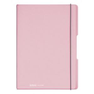 Zošit Herlitz my.book Flex A4 2x40 listov linajkový štvorčekový PP pastel.ružový - Plastobal