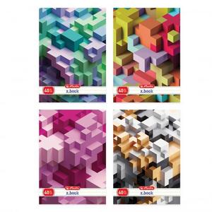 Zošit Herlitz A4 40 listov linajkový s parciálnym lakom Tetris - Plastobal