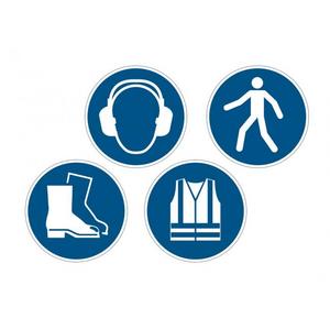 Príkazová značka na podlahu Použi cestu pre chodcov - Plastobal