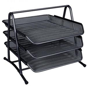 Drôtený stojan s 3 odkladačmi 350x275x278mm čierny - Plastobal