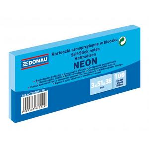 Bloček Donau neónový 38x51 modrý/3ks - Plastobal