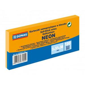 Bloček Donau neónový 38x51 oranžový/3ks - Plastobal