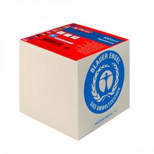 Blok kocka lepená Herlitz 90x90x90mm recyklovaná biela - Plastobal
