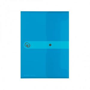 Plastový obal A5 s cvočkom Herlitz Easy Orga priehľadný modrý - Plastové obaly s cvočkom | ***