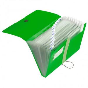 Aktovka plastová s priehradkami Herlitz Easy Orga nepriehľadná jablkovozelená - Plastobal