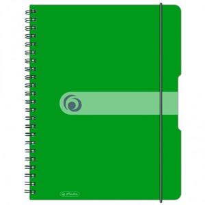 Blok poznámkový štvorčekový Herlitz Easy Orga A4 80 listov jablkovo zelený - Plastobal