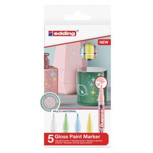 Sada lakových popisovačov edding 751/5 S pastel - Popisovače lakové | ***