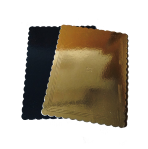 Podnos tortový 30x40 cm Obojstranný Zlato-čierny - Plastobal