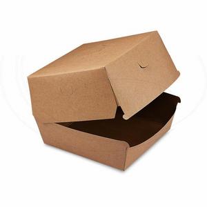 Box na burger (PAP) nepremastiteľný kraft 13,5 x 13,5 x 10 cm [50 ks] - Plastobal