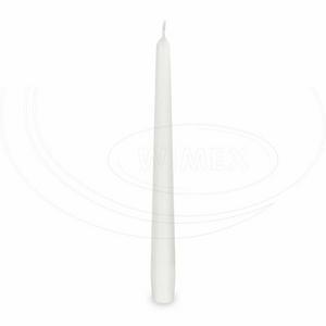 Sviečka kónická biela O23 x 245 mm [10 ks] - Plastobal