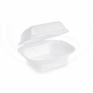 Burger box (XPS) biely 145 x 133 x 75 mm `L` [125 ks] - Plastobal