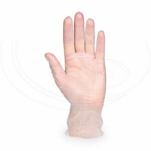 RUKAVICE (Vinyl) púdrovaná biela `S` [100 ks]-DOPREDAJ - Rukavice, ochranné prostriedky | ***