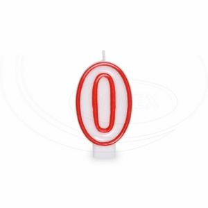 "Číslová sviečka ""0"" 75 mm [1 ks]" - Plastobal